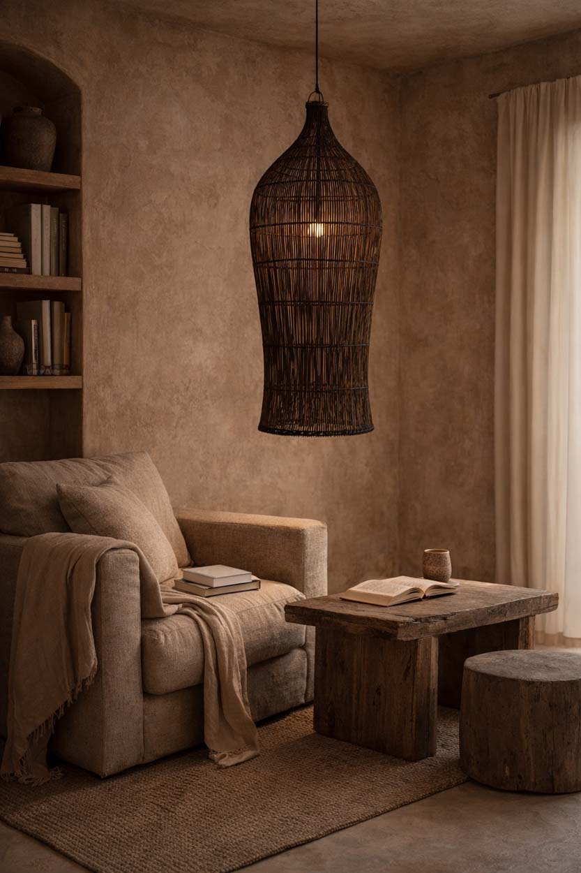 Lampa wisząca Oasis Tower Ciemny Orzech XL Bazar Bizar