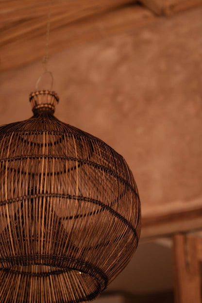 Lampa wisząca Desert Gourd Ciemny Orzech Średni Bazar Bizar