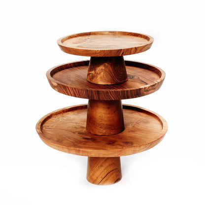 Taca na ciasto Teak Root – L