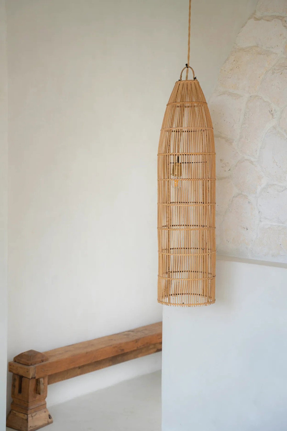 Lampa wisząca Fish Trap Naturalna Duża Bazar Bizar