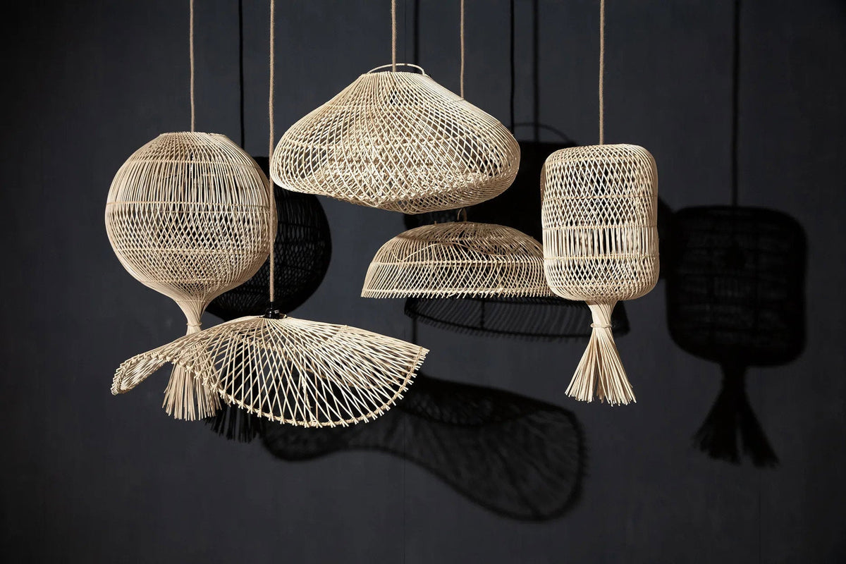 Lampa podłogowa Wonton - Naturalna