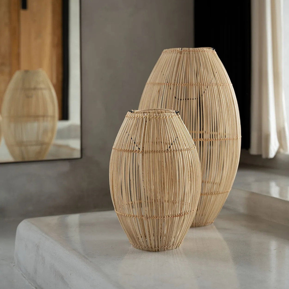 Lampa wisząca Zuri - Naturalna - Large Bazar Bizar