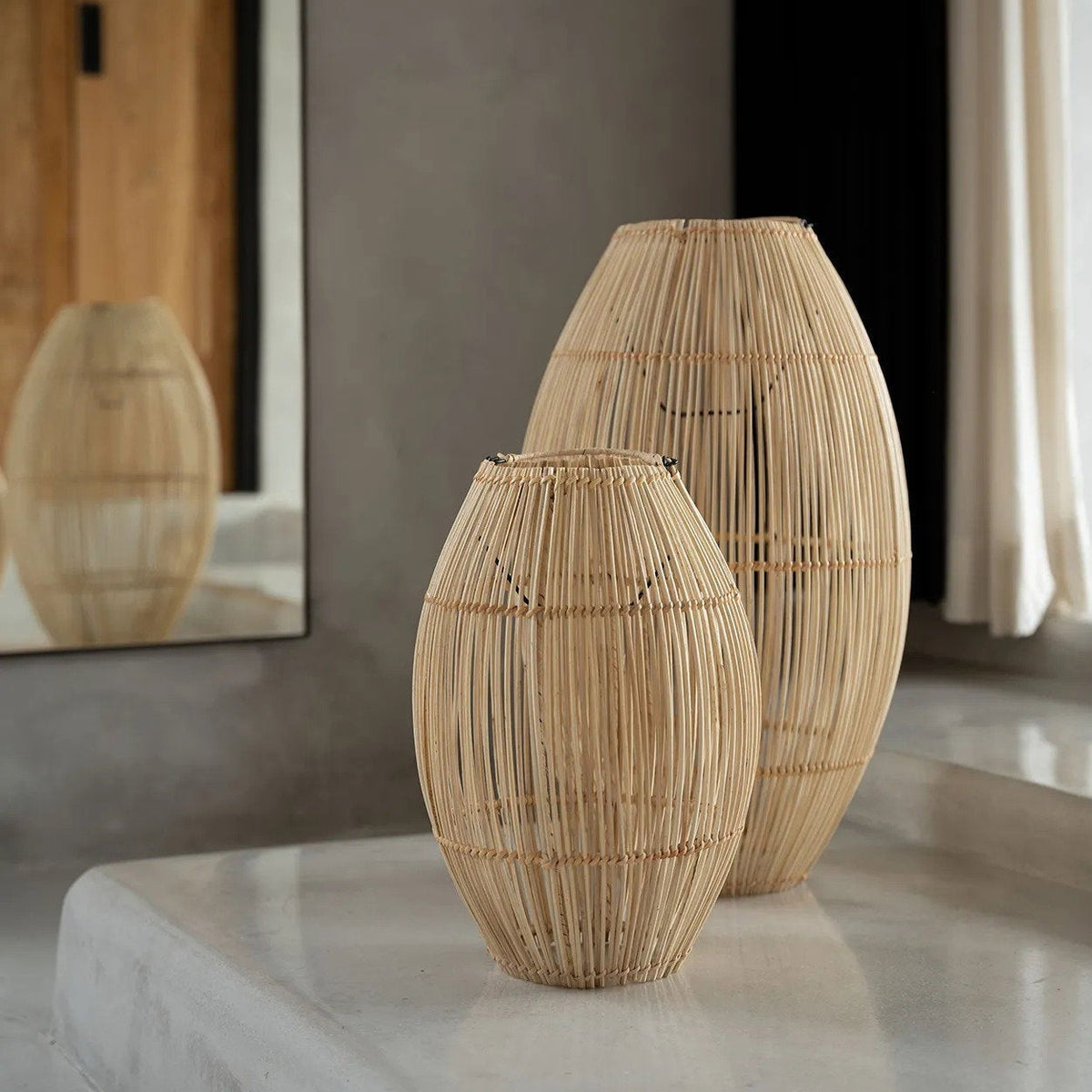 Lampa wisząca Zuri - Naturalna - Średnia Bazar Bizar