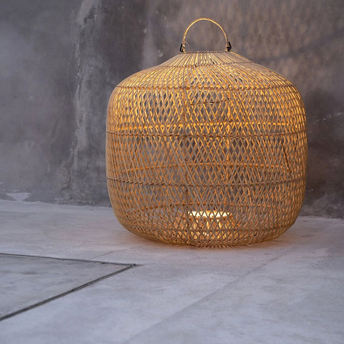 Lampa wisząca Batu Bolong Naturalna Średnia Bazar Bizar