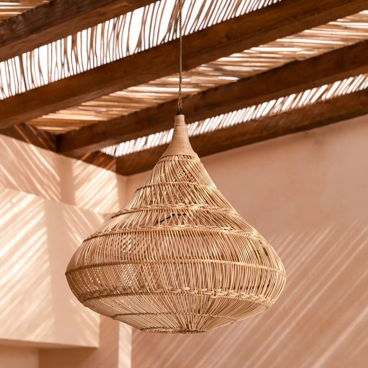 Lampa wisząca Drop - Naturalna - Large Bazar Bizar