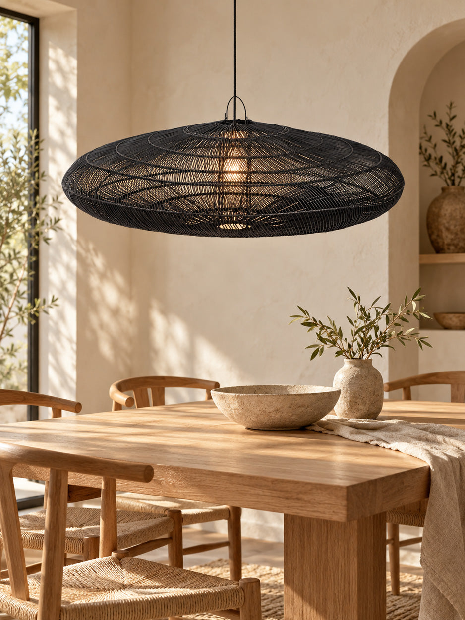 Lampa wisząca Macaron - Czarna - XL Bazar Bizar