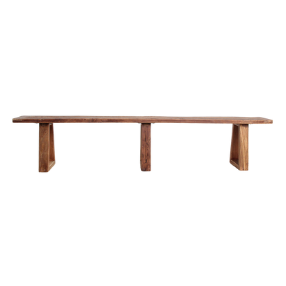 Ławka do jadalni z drewna tekkowego Farmwood 220 cm Raw Materials
