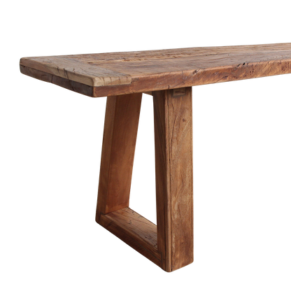 Ławka do jadalni z drewna tekkowego Farmwood 220 cm Raw Materials