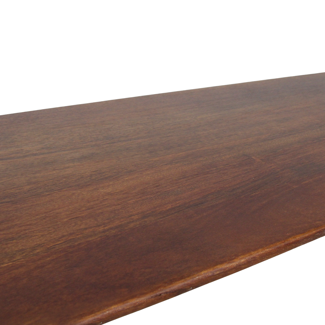 Ławka do jadalni Bullnose z brązowego drewna mango 180 cm Raw Materials