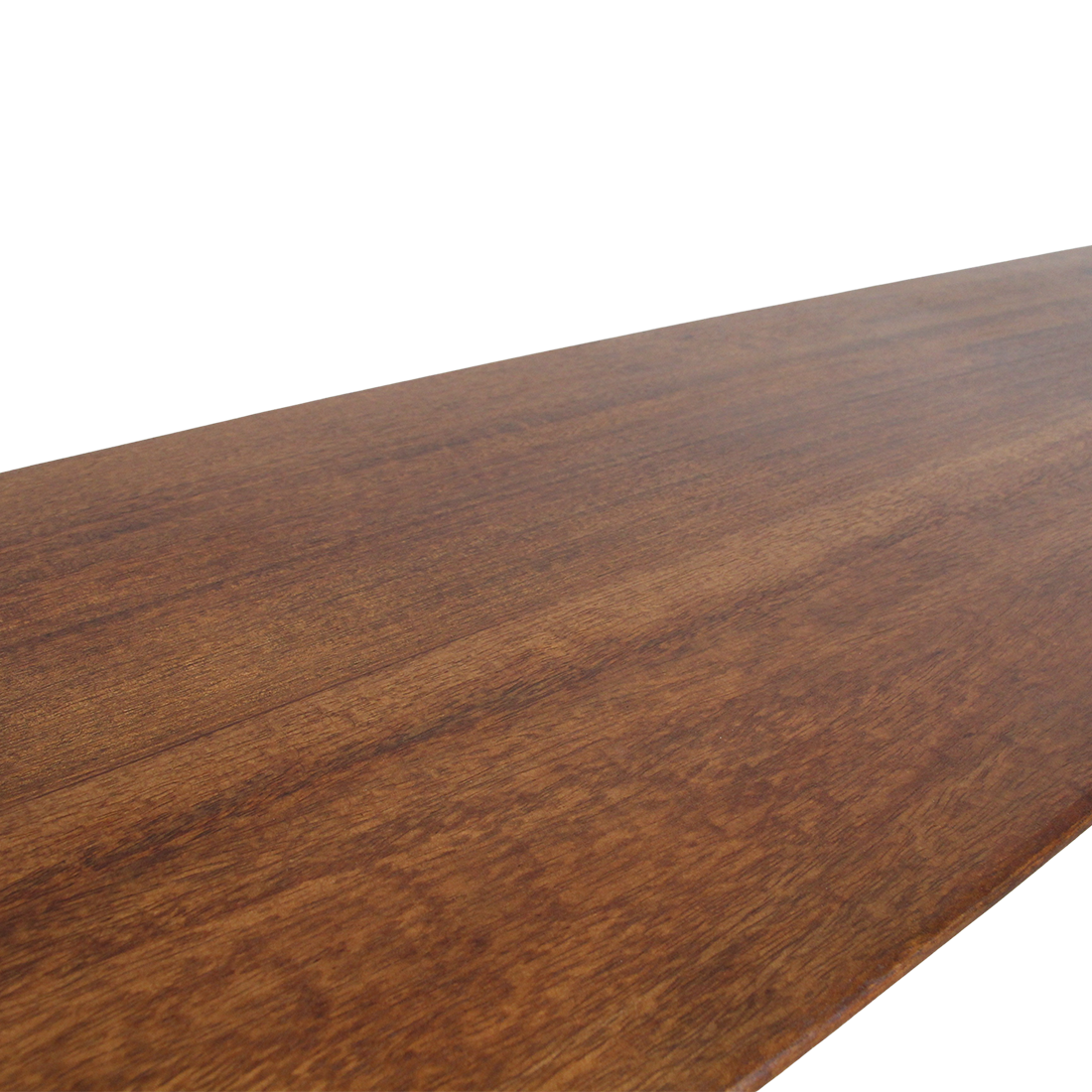 Ławka do jadalni Bullnose z brązowego drewna mango 240 cm Raw Materials