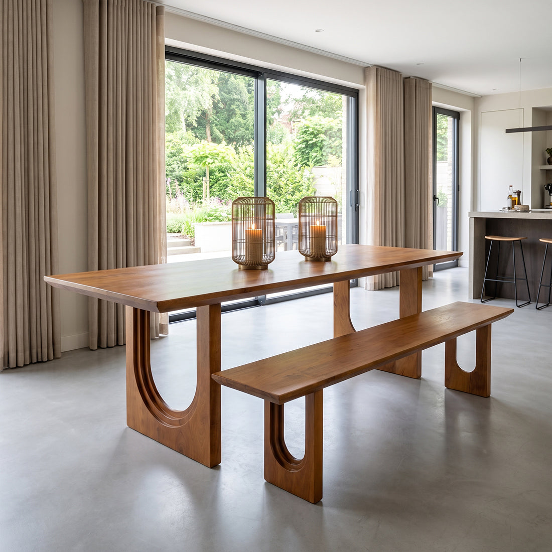 Sofa do jadalni Bullnose Chamfered 180 cm Raw Materials