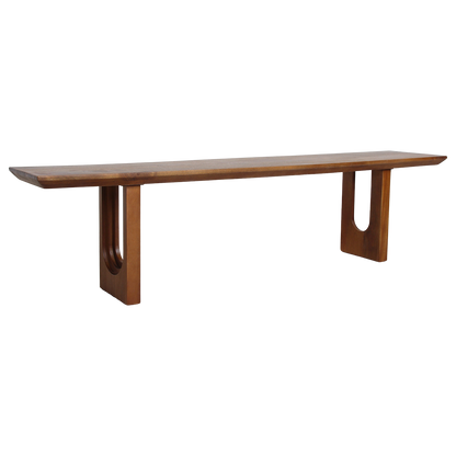 Ławka do jadalni Bullnose Chamfered Drewno mahoniowe 200cm Surowce
