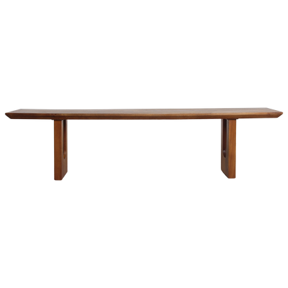 Ławka do jadalni Bullnose Chamfered Drewno mahoniowe 200cm Surowce