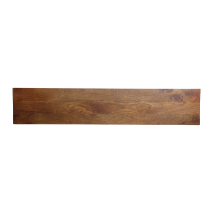 Ławka do jadalni Bullnose Chamfered Drewno mahoniowe 200cm Surowce