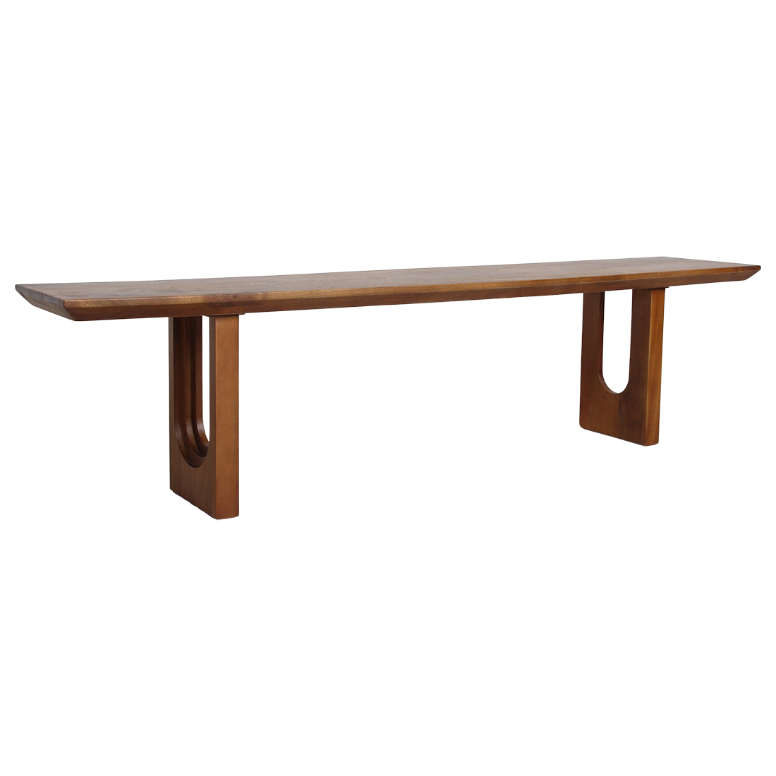 Ławka do jadalni Bullnose Chamfered Drewno mango 240cm Surowce