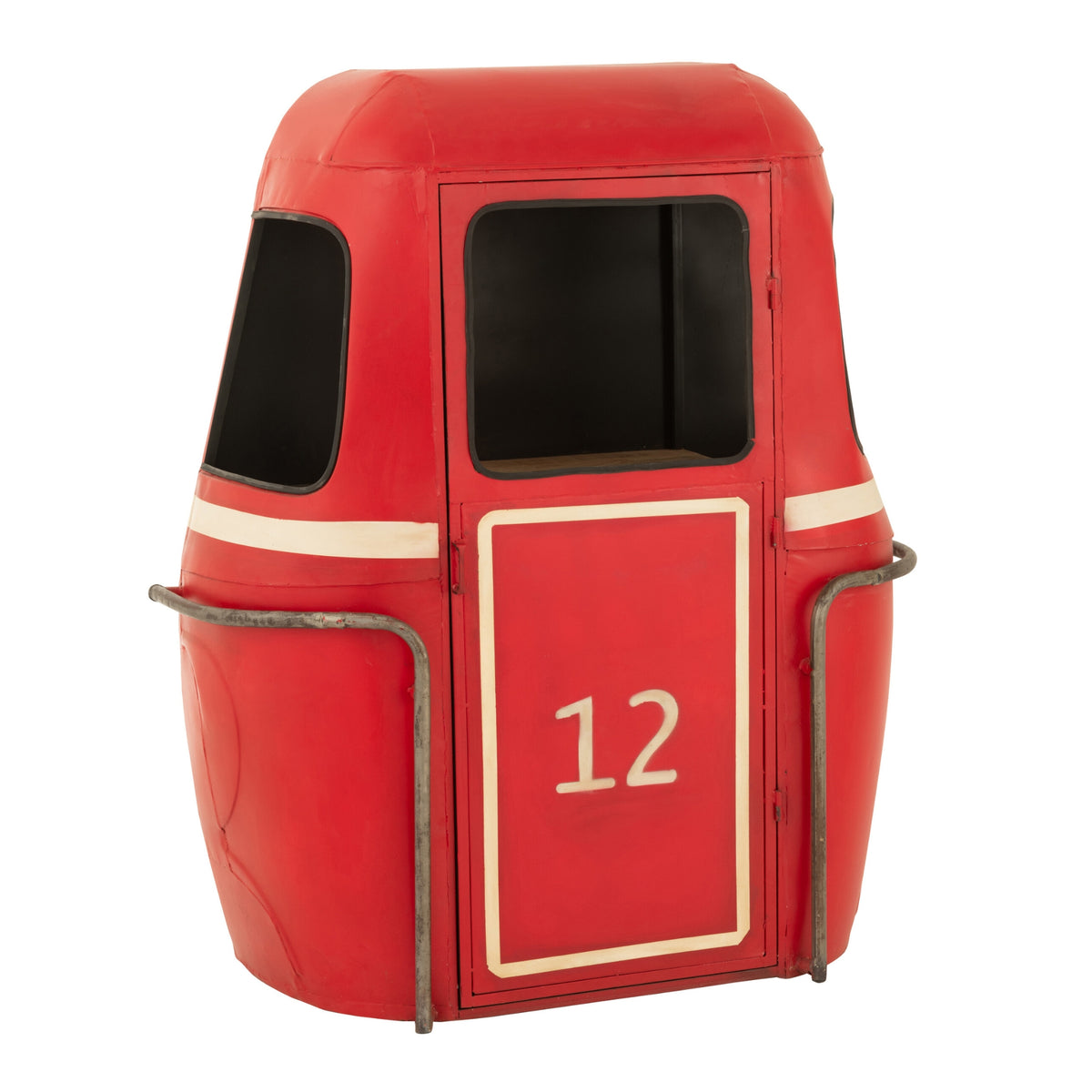 Meble barowe Wagonik Kabel Iron/Mango Wood Red J-Line
