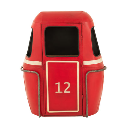Meble barowe Wagonik Kabel Iron/Mango Wood Red J-Line