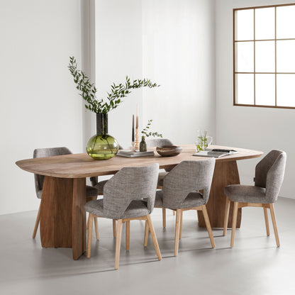 DTP Home Nova Stół do jadalni z drewna tekowego 220 cm