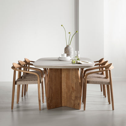 DTP Home Stół do jadalni Nova Trawertyn 220cm