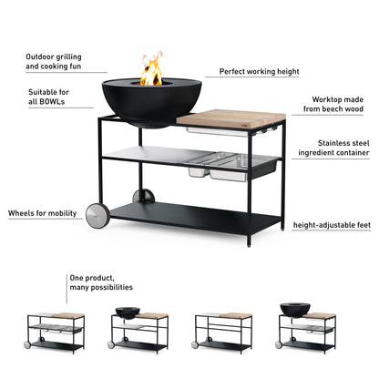 Kuchnia zewnętrzna Fire Kitchen BBQ z misą Höfats Bowl 57