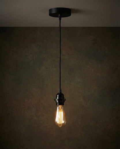 Opisowa lampa sufitowa z 1 oprawką Czarna Bazar Bizar