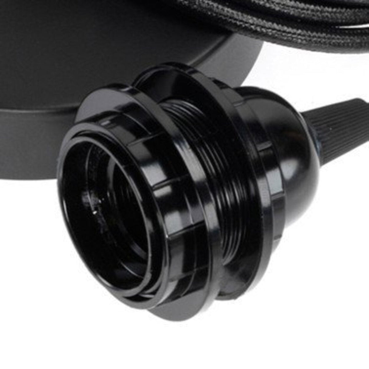 Opisowa lampa sufitowa z 1 oprawką Czarna Bazar Bizar