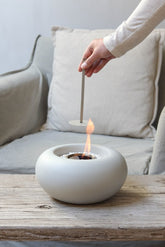 Fire Bowl Bio-ethanol Tafelhaard Keramiek Leeff 4