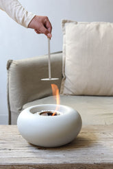 Fire Bowl Bio-ethanol Tafelhaard Keramiek Leeff 5
