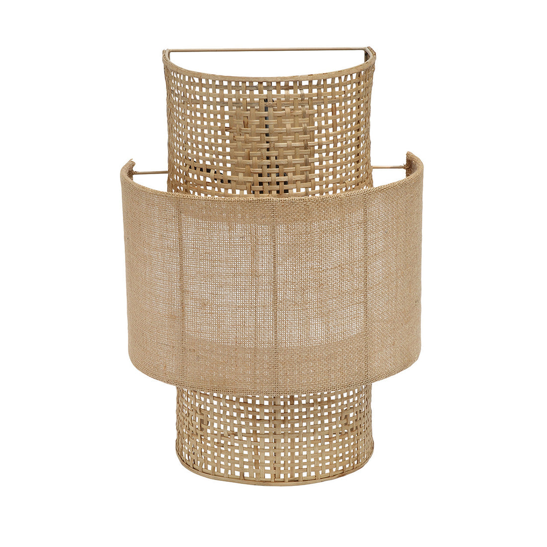 Lampa ścienna Bolly Jute Naturalna M Bazar Bizar