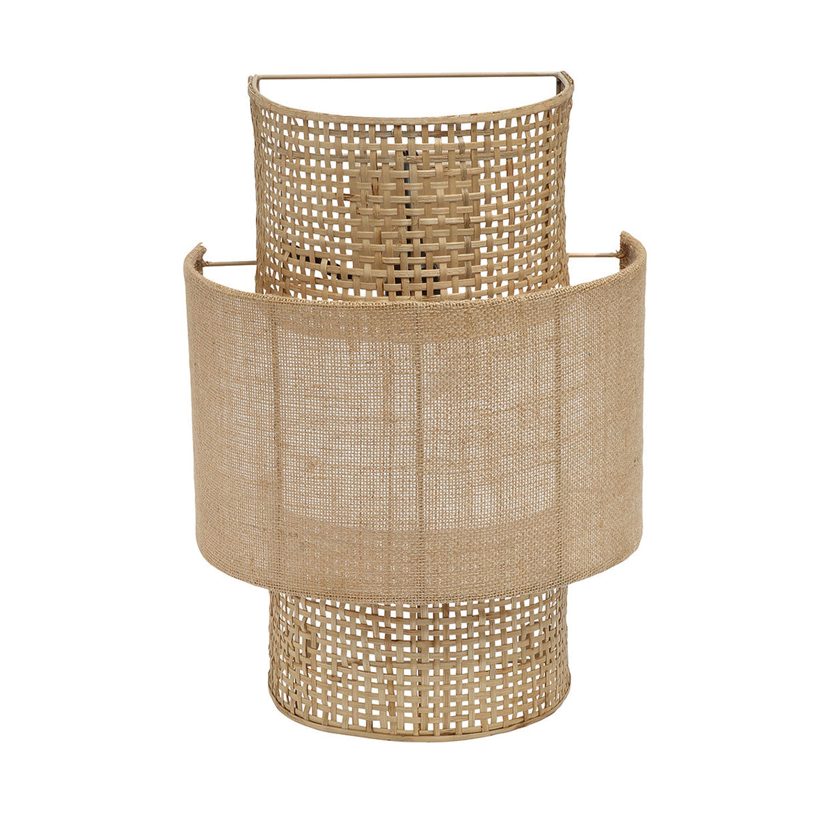 Lampa ścienna Bolly Jute Naturalna M Bazar Bizar