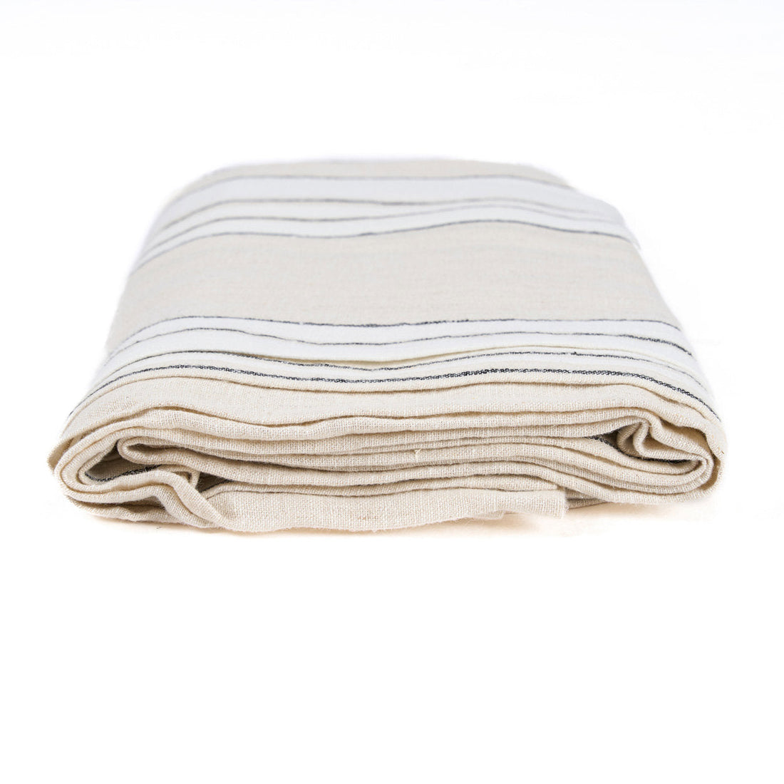 Obrus Provence – Naturalny czarno-biały – 150 × 250