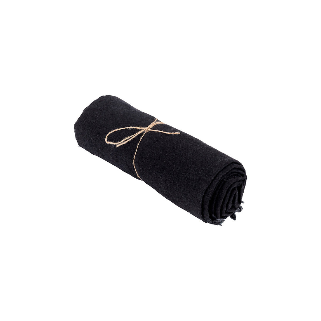 Lniany obrus - Czarny - 150x150
