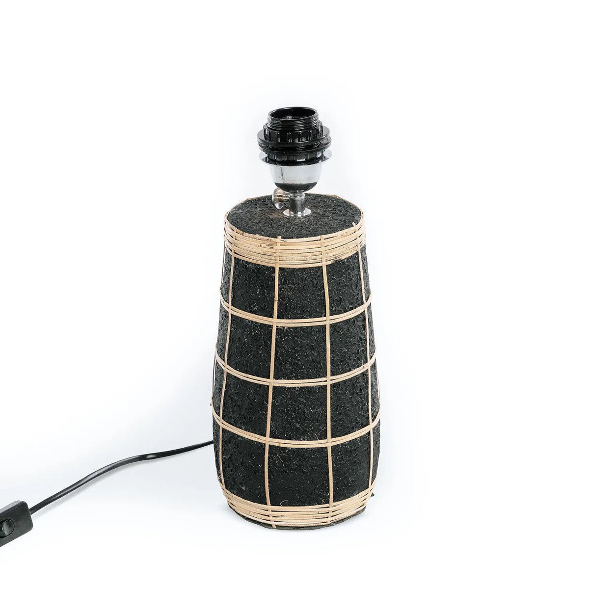 Lampa stołowa Naxos - Czarna Naturalna Bazar Bizarre