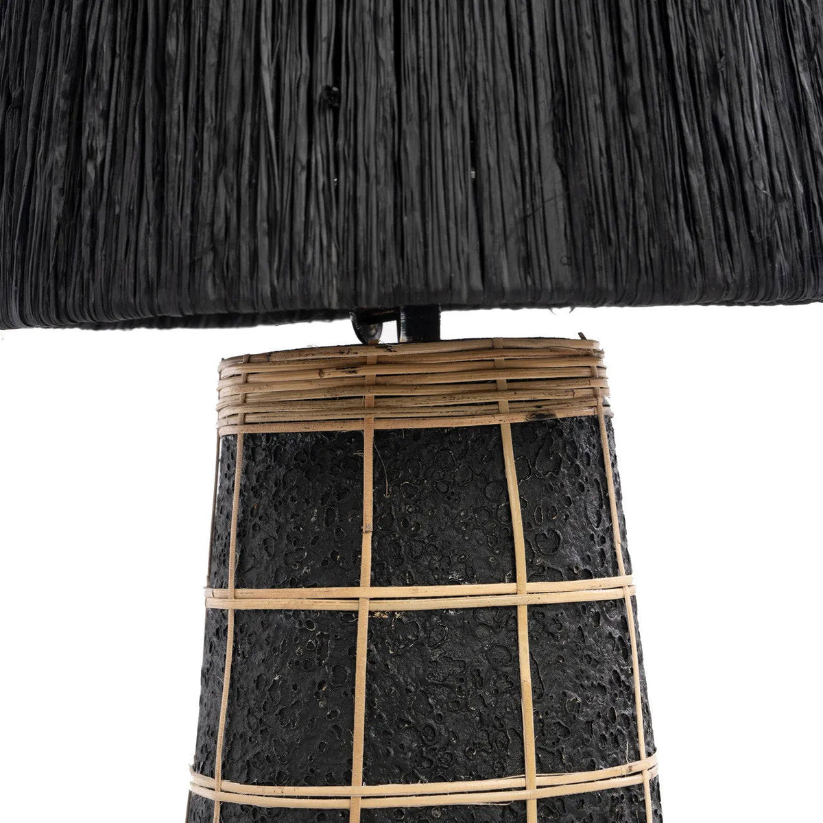 Lampa stołowa Naxos - Czarna Naturalna Bazar Bizarre