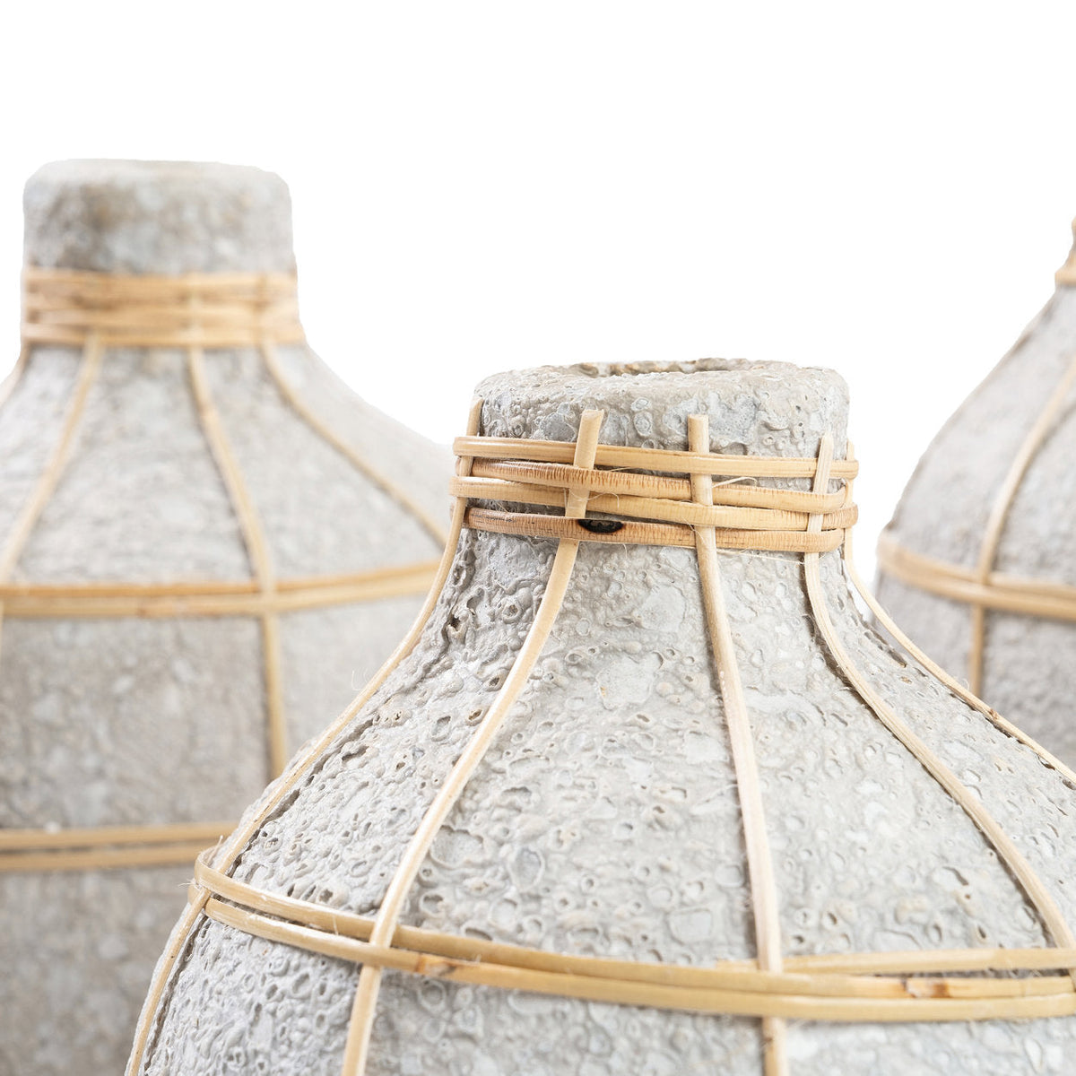 Wazon Whoopy - Betonowa szarość Naturalna - L Bazar Bizar