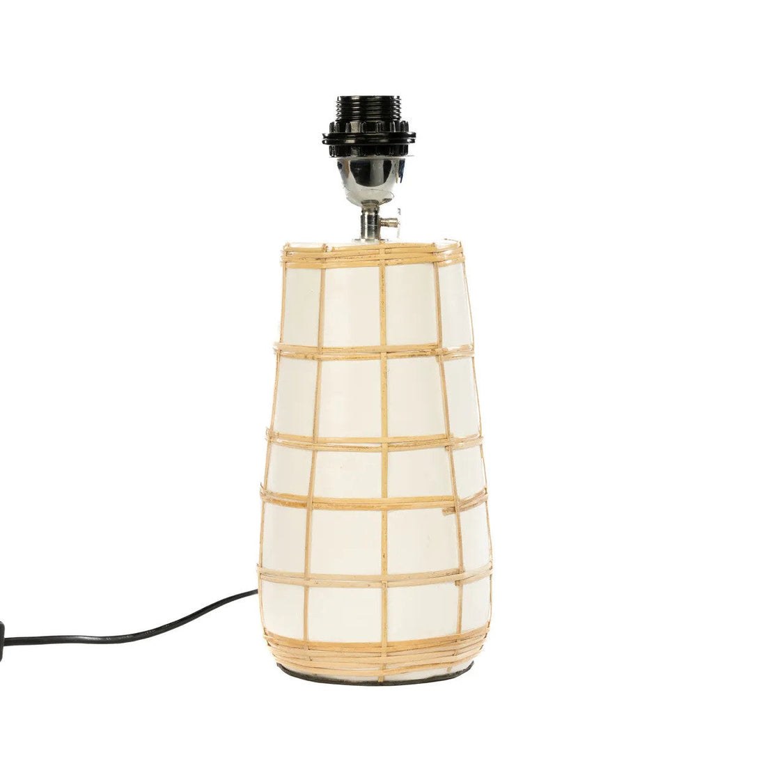 Lampa stołowa Molokai biało-naturalna Bazar Bizar