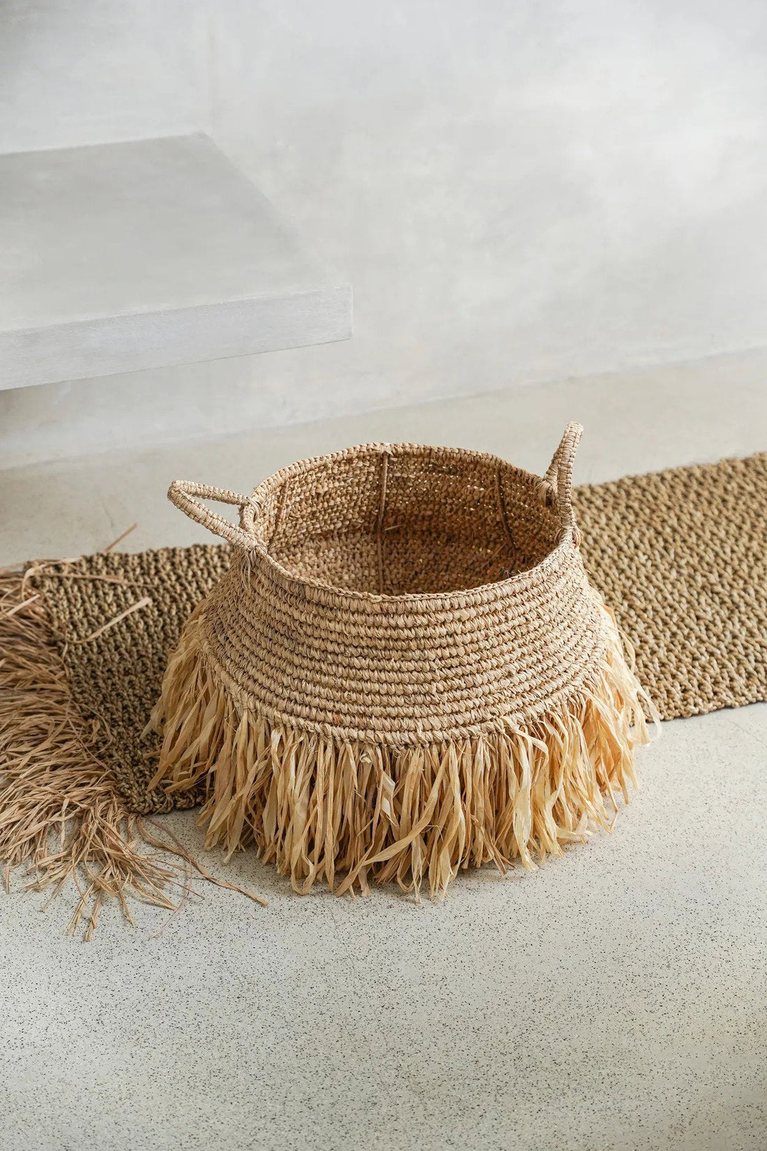 Kosz Raffia Deluxe - Naturalny - L