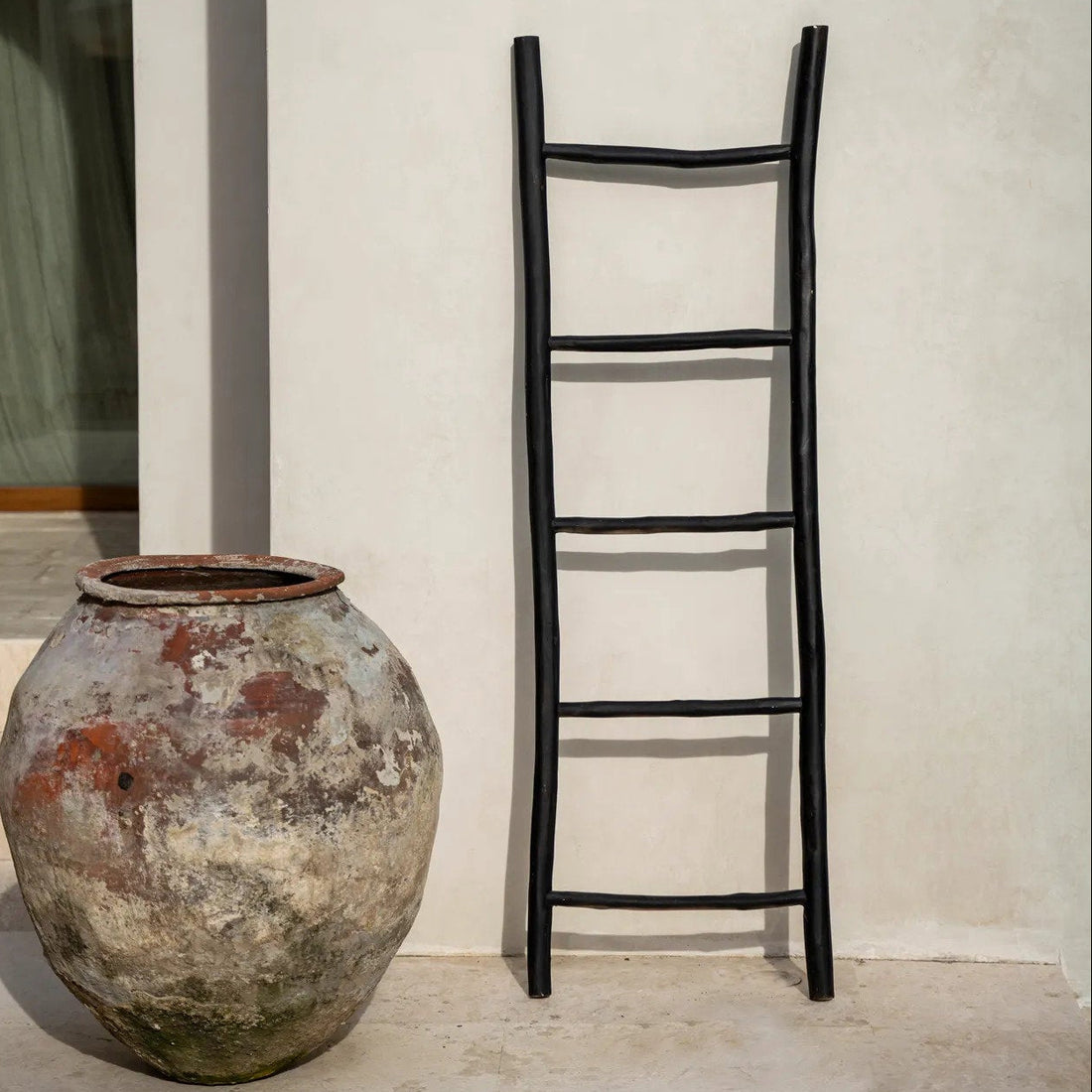 Drabina Tulum czarna 165 cm Bazar Bizar