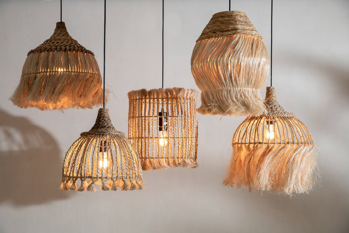 Lampa wisząca Abaca Tassel - Naturalna - S Bazar Bizar