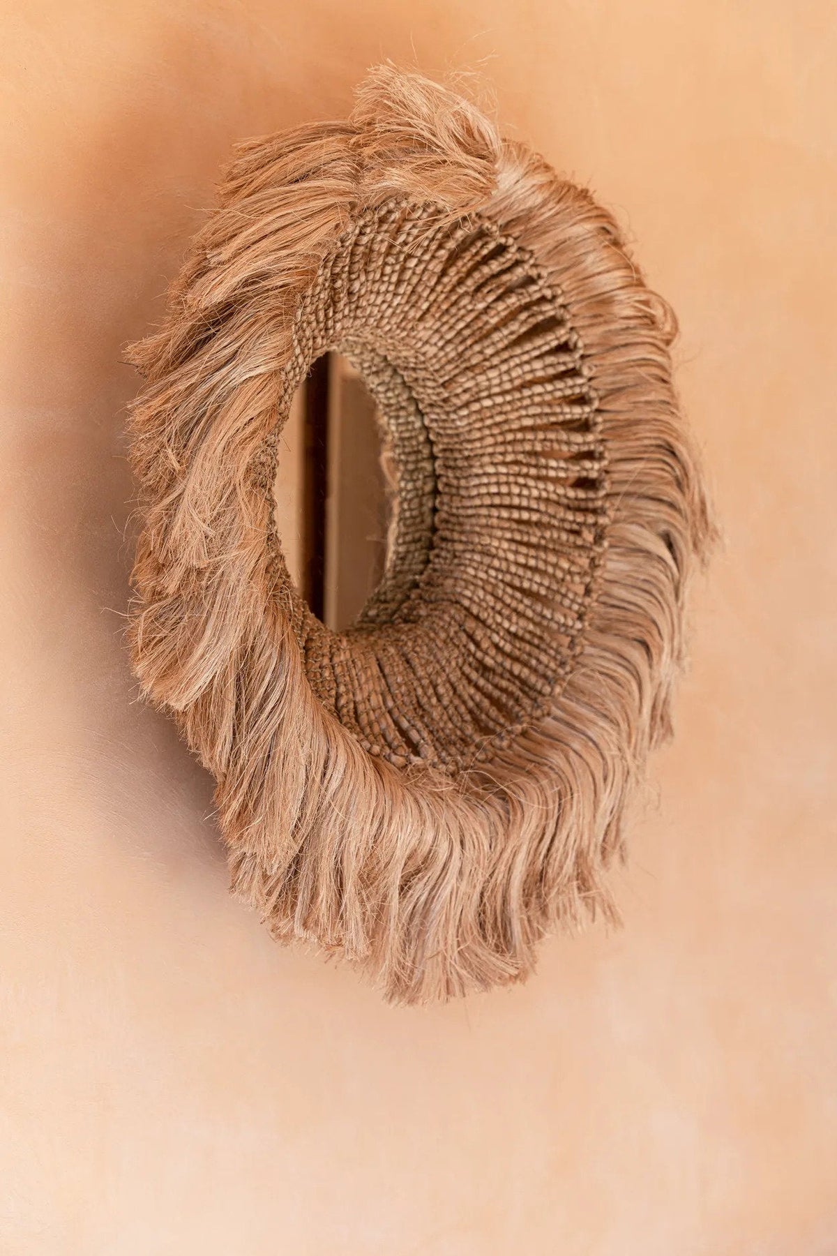 Lustro Abaca Solomon - Naturalne 85x85cm Bazar Bizar