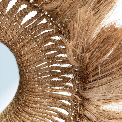 Lustro Abaca Solomon - Naturalne 85x85cm Bazar Bizar