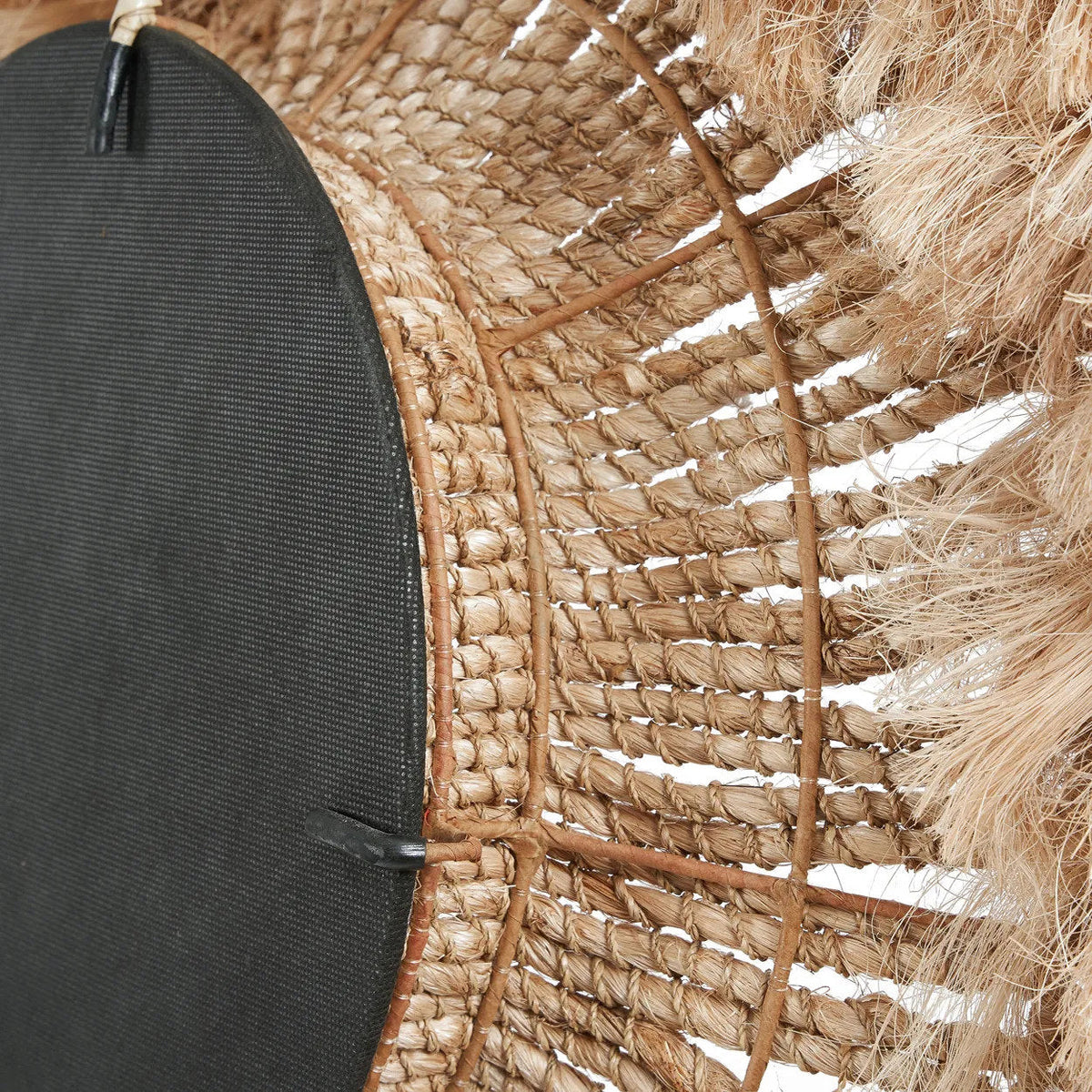 Lustro Abaca Solomon - Naturalne 85x85cm Bazar Bizar