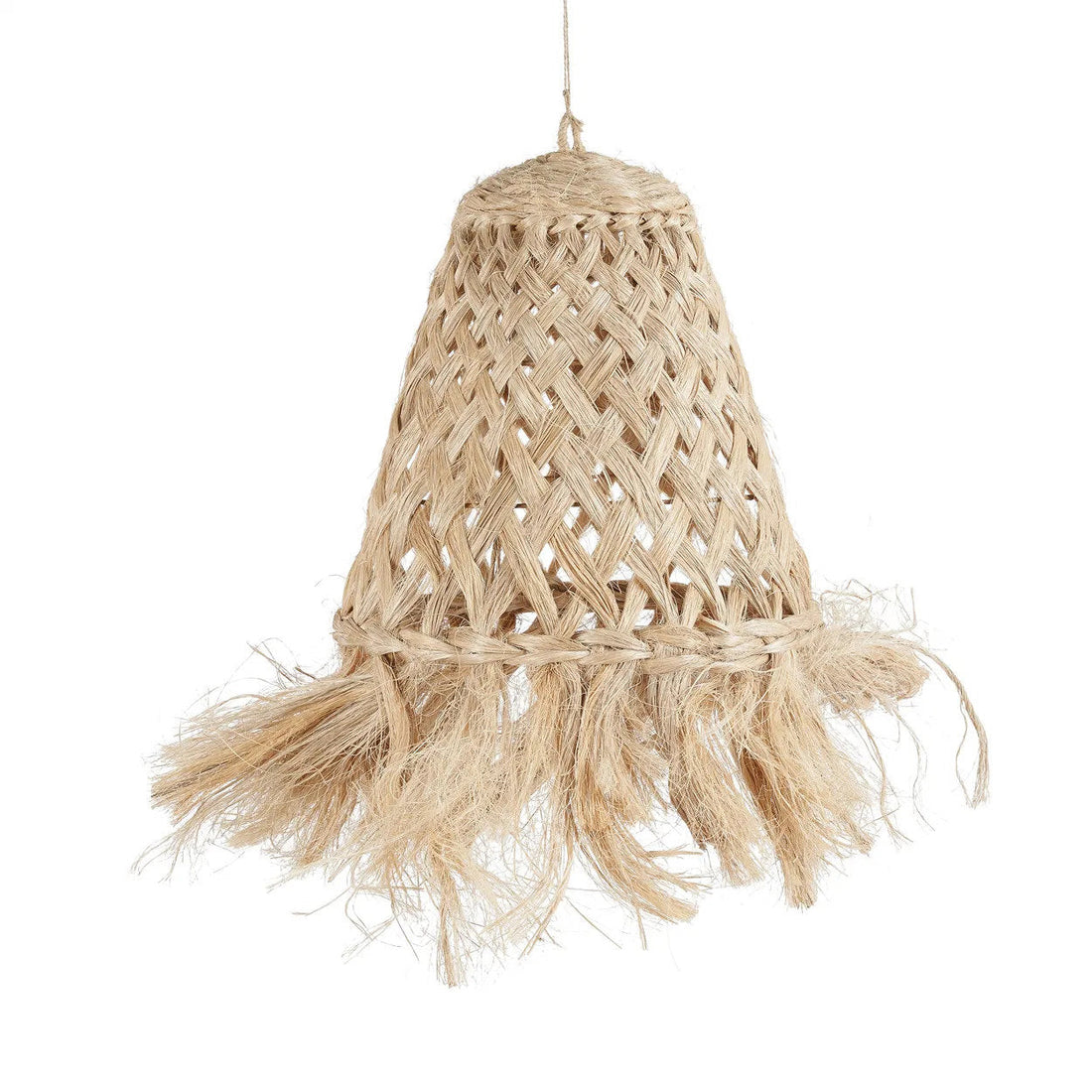 Abaca Jelly Fish Pendant Natural Small Bazar Bizar