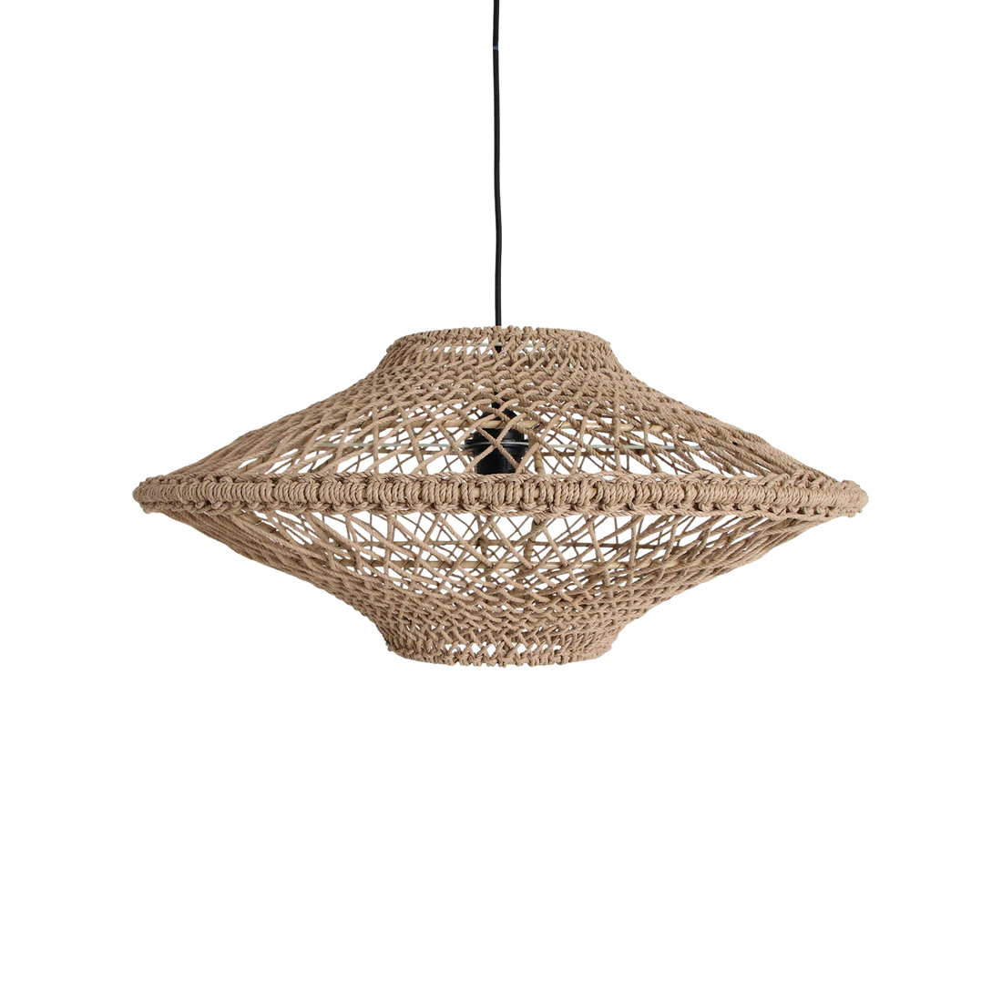 Lampa wisząca Corda Naturalna Ljaskota Średnia Ø60cm Surowce