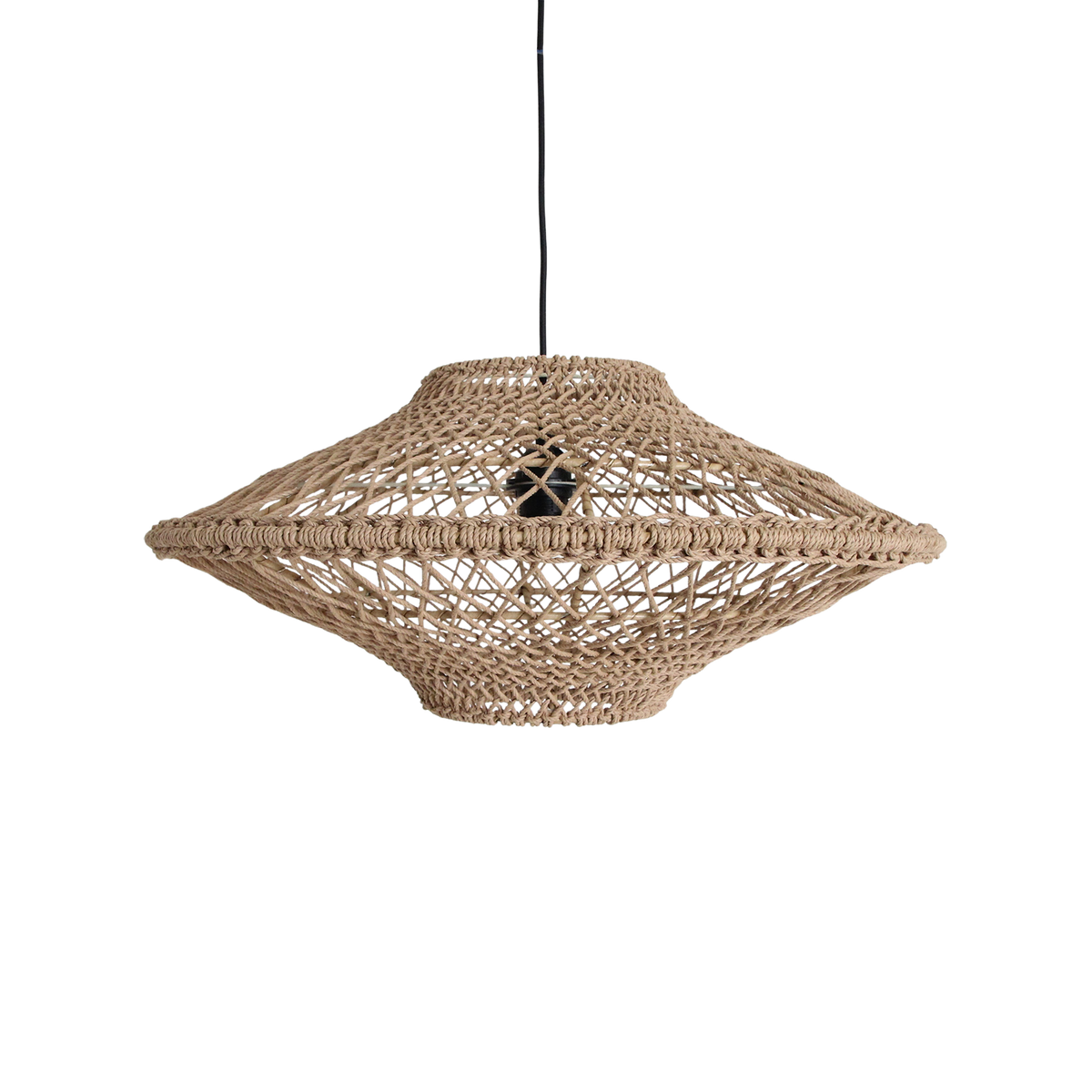 Lampa wisząca Corda Naturalna Ljaskota Średnia Ø60cm Surowce