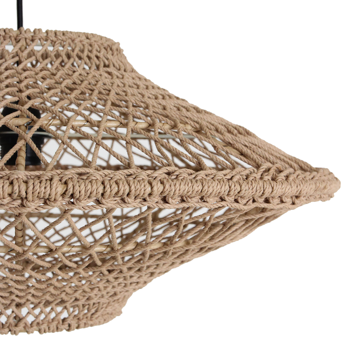 Lampa wisząca Corda Naturalna Ljaskota Średnia Ø60cm Surowce