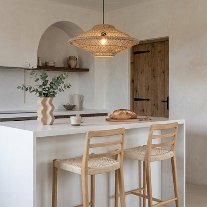 Lampa wisząca Corda Naturalna Ljaskota Średnia Ø60cm Surowce
