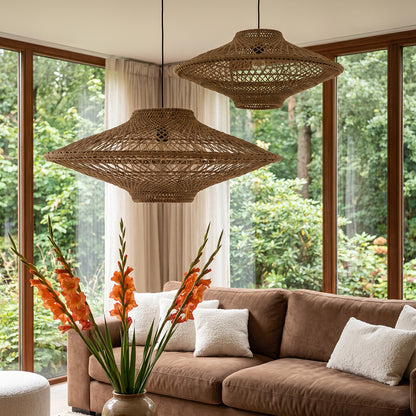 Lampa wisząca Corda Naturalna Ljaskota Średnia Ø60cm Surowce