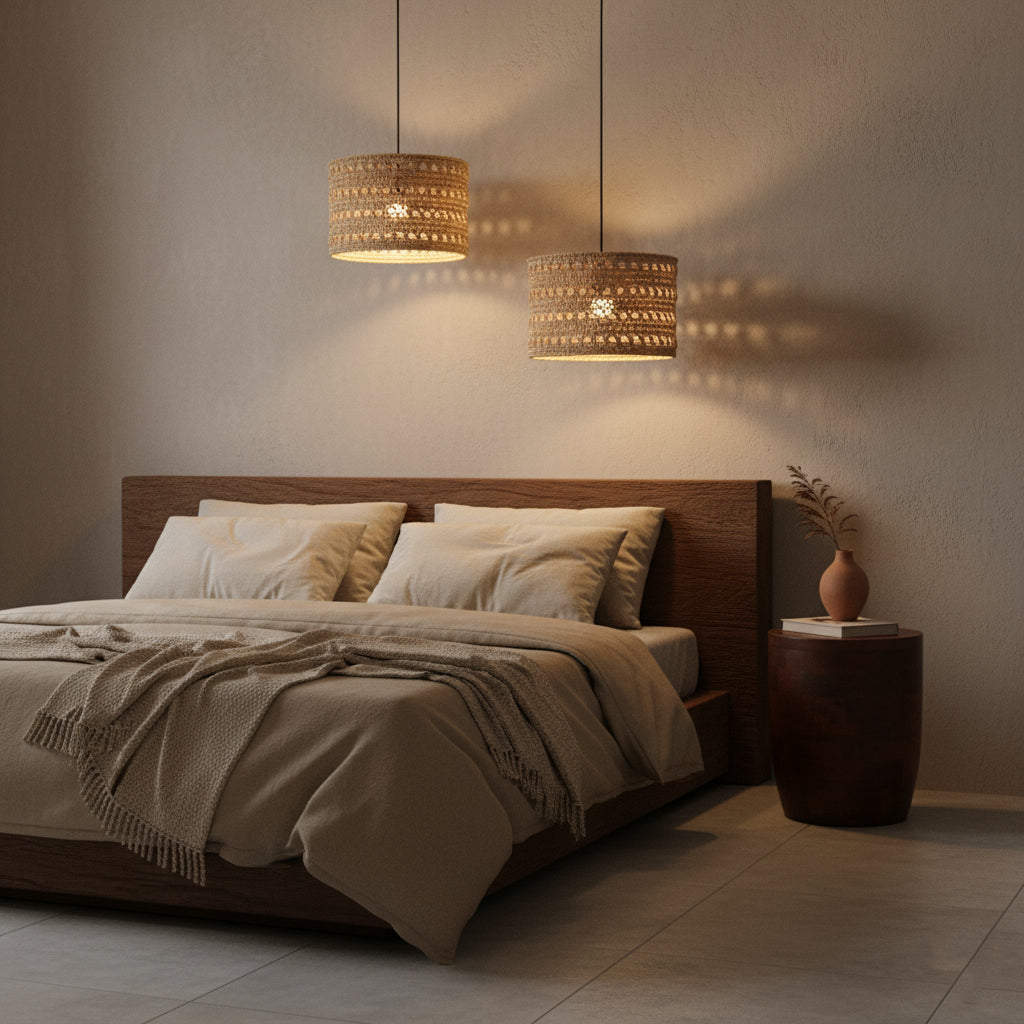 Lampa Herba naturalna mała Ø30cm Surowce