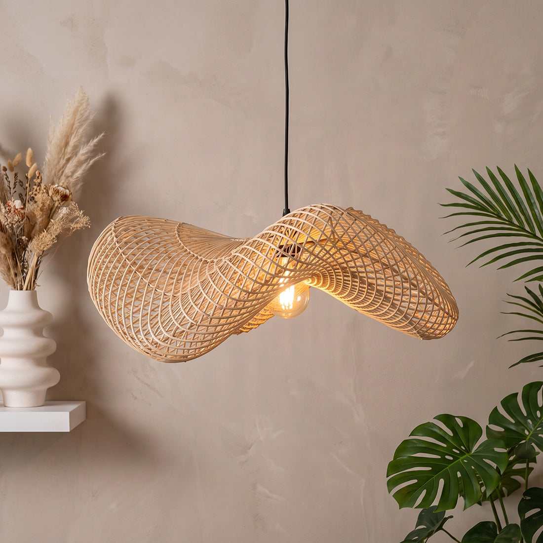 Lampa wisząca Wave Natural Large Raw Materials